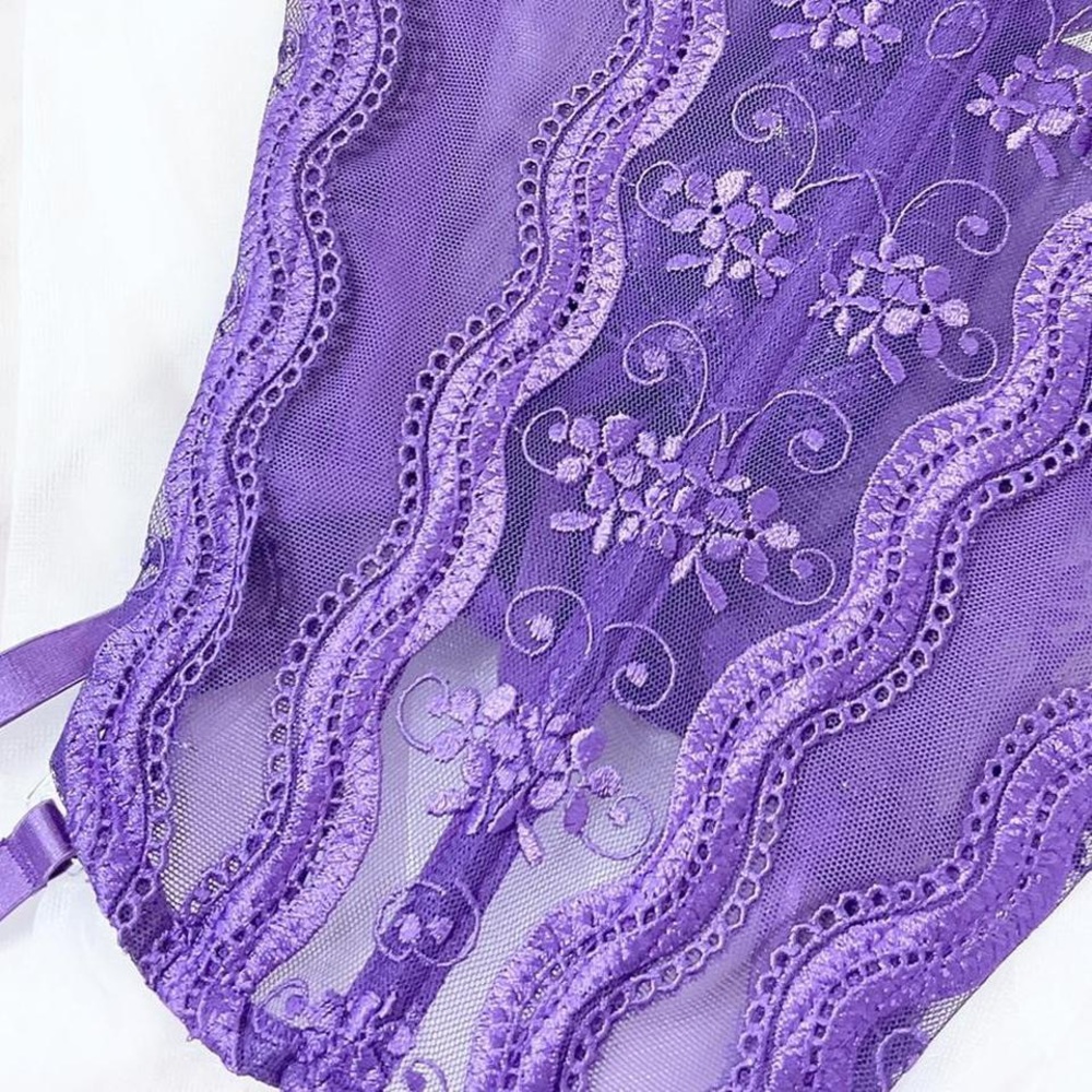 Vintage Shirley of Hollywood purple corset - Picture 4 of 4